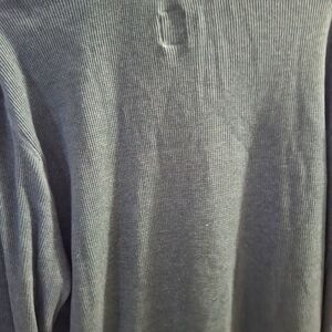 Ribbed Long Sleeve Top in Dark Gray
